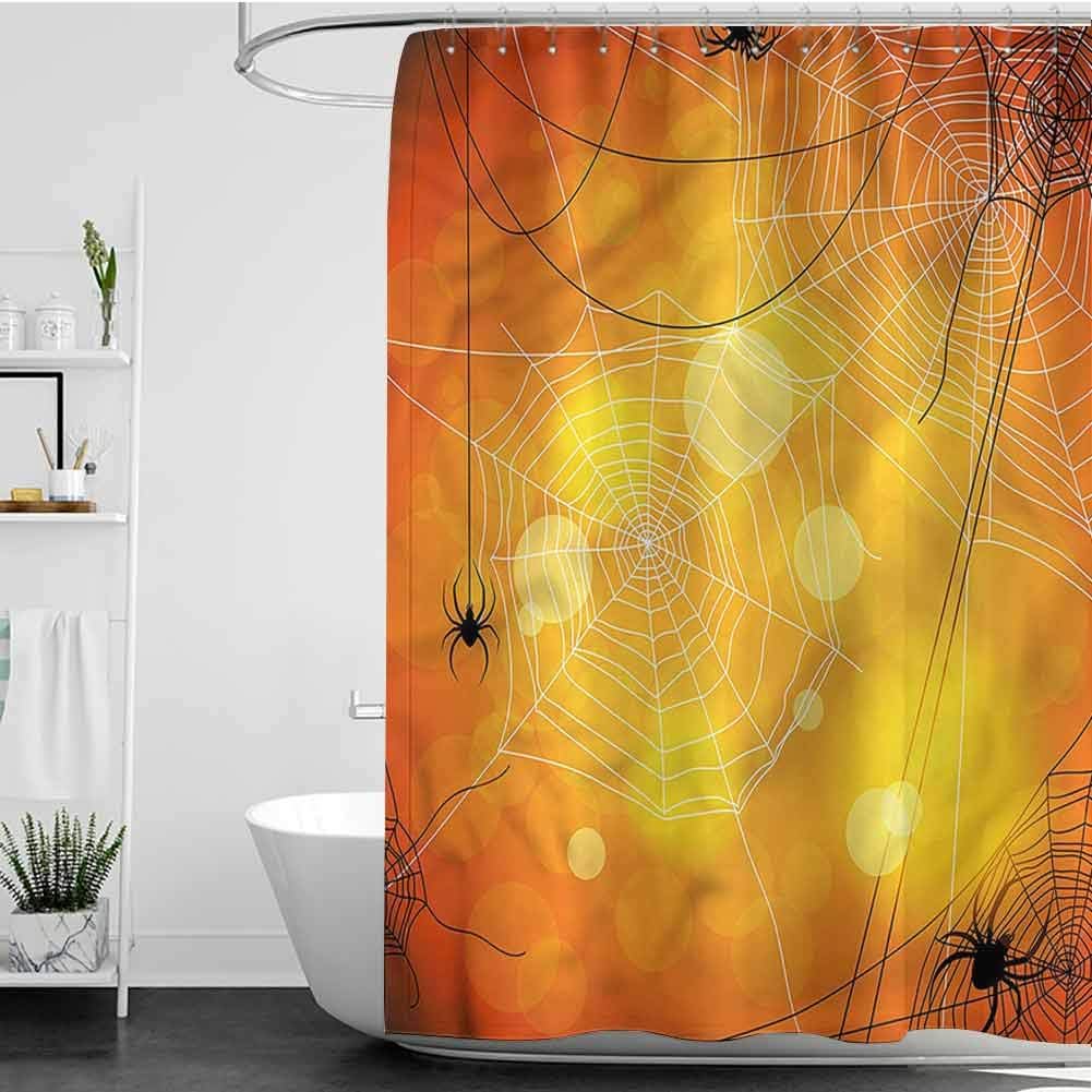 SKDSArts Shower Curtains for Bathroom White Spiders