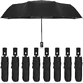 Kajaia 9 Pack Compact Umbrellas Bulk Folding Automatic Windproof Waterproof Umbrellas for Backpack Purse Car Women Men