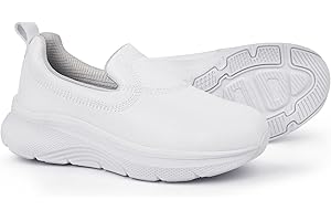 Hawkwell Women's Slip On Arch Support Comfortable Nursing Shoes Lightweight Slip Resistant Work Shoes