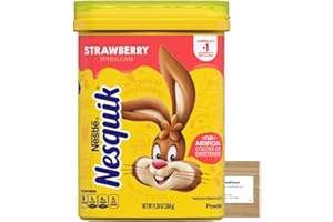 Nesquik Strawberry Milk Powder with Deal Dave Card