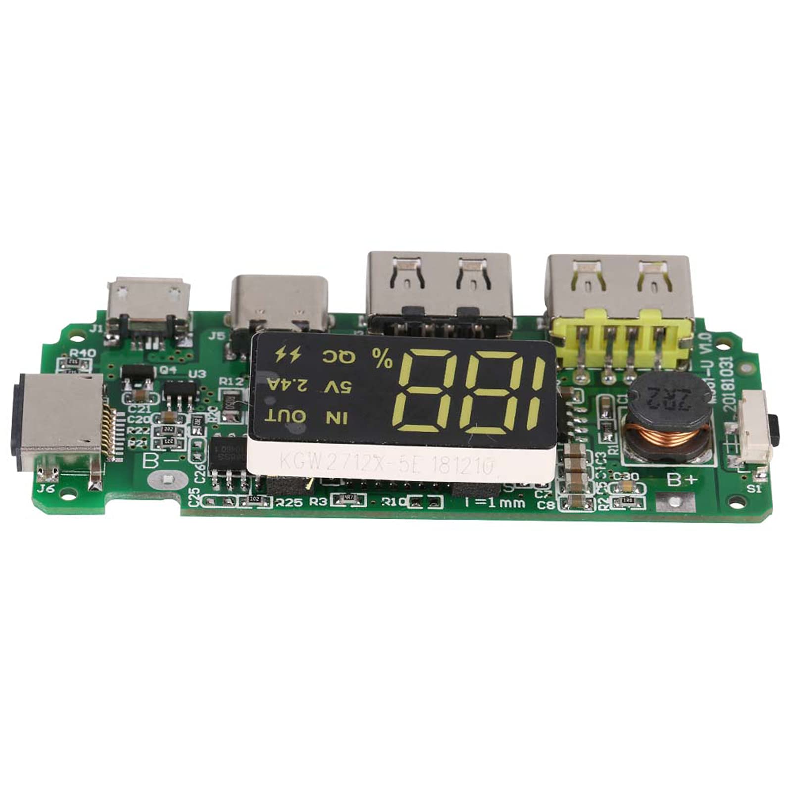 PCBA Printed Circuit Board, H961-U 5V 2A LED Digital Display Constant Current 2A Assembly Short Circuit Protection Circuit Board