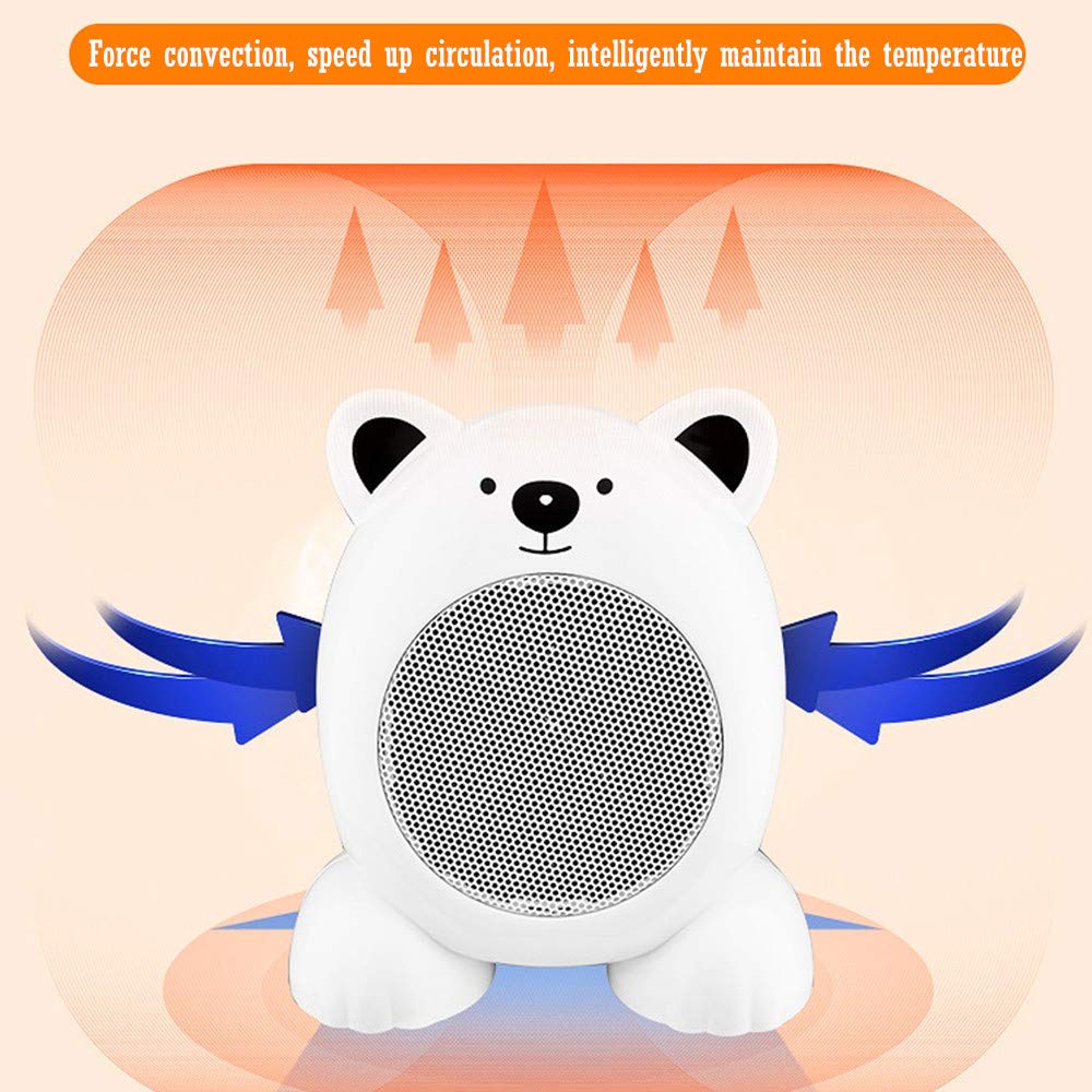 NOZOMI Fan Heater, Portable Electric Heater, One Button Switch, Thermostat and Safety Cut-Off, 2 Years Warranty, 3 pin UK plug in heater