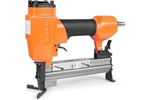 KAMSIN V1015 30 Gauge Pneumatic Picture Frame Nailer, 13/32" Crown V Nailer, 3/16'' to 19/32'' (5-15mm) Leg Length V-Nails Ta