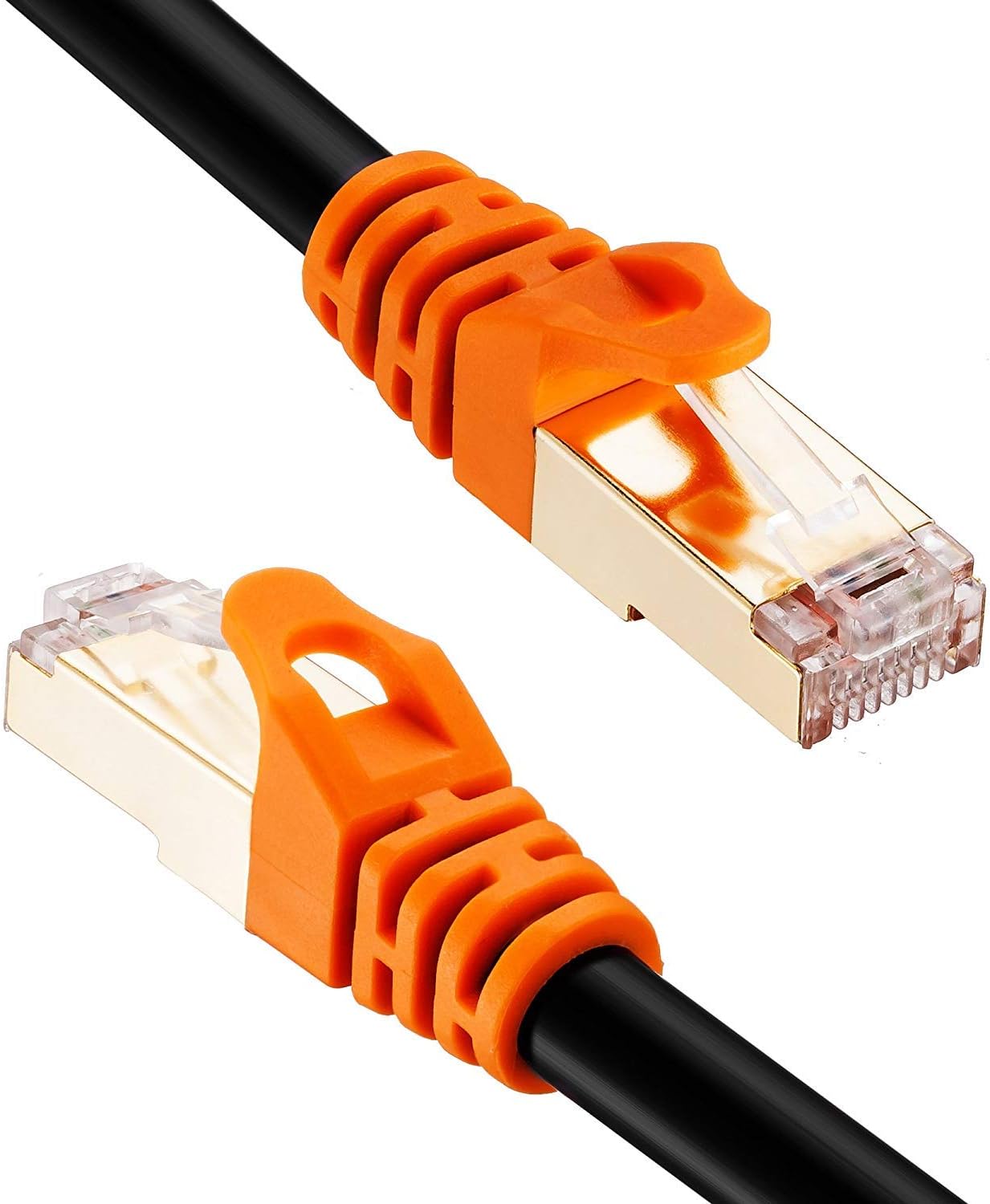 Cat 7 Outdoor Cable 100 ft,NC XQIN CAT 7 Heavy Duty Double