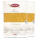 Granoro I Classici Corallini #71 - Pasta for Soups, Italian Durum-Wheat, Non-GMO, Vegan, 1 lb Bags (Pack of 2)