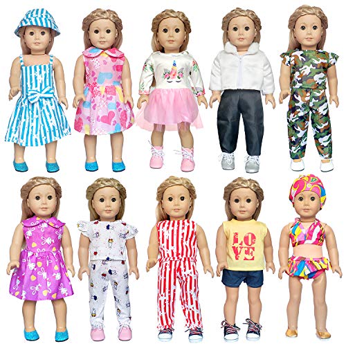 ARTST 18 inch Doll Clothes Accessories Compatible with18 Inch Dolls, My  Life Dolls, Our Generation Dolls