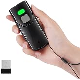 JRHC Wireless Barcode Scanner, 1D 2D Bluetooth Bar Code Scanners USB Wired &amp; 4.2 Bluetooth &amp; 2.4G Wireless 3 in 1 Portable Barcode Reader Automatic Fast Precise Scan Work with iOS, Windows, Android