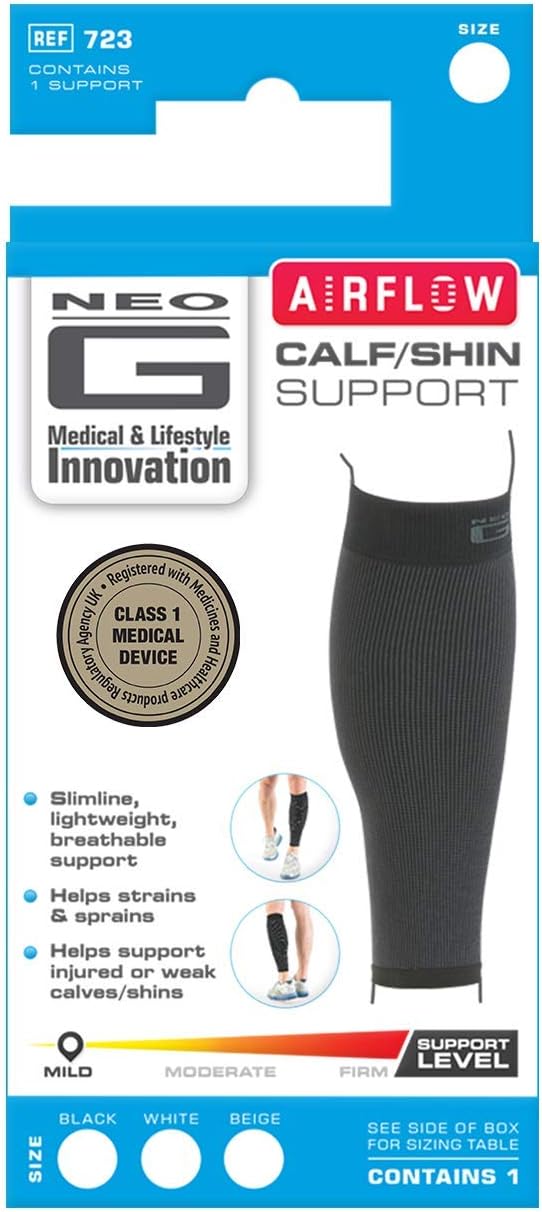 Neo-G Calf Support for Running Sports, Daily Wear- Shin support for Pain Relief from Injury Strains, Sprains, Weak Calves - Image 3