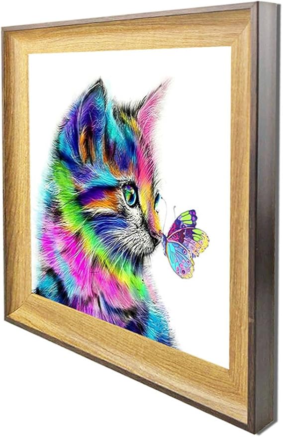 Aapxi 5d Diamond Painting Set Full Mit Holzrahmen Katze Malen Nach Zahlen Diamant Painting Fur Kinder Arts Craft Fur Home Decor 18 X 18 Cm Kuche Haushalt Wohnen Mosaikherstellung Suenaacampo Com