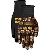 Midwest Gloves &amp; Gear 91-SM MAX Grip Glove, Small/Medium (Pack of 1), Black/Yellow
