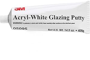 3M Acryl Putty, 05095, White, 14.5 oz, Acrylic Putty for Automotive and Marine Finishes, 1 Tube