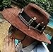Lonme McCree Hats Cosplay Game OW Accessory Fancy Cowboy Hat Caps Brown