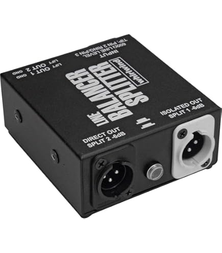 Whirlwind Splitter 1X2 SP1X2 マイクスプリッター Whirlwind SP1X2 1 In 2 Out IMP Microphone Splitter | Sweetwater