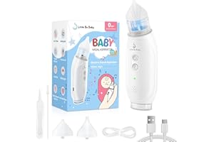 Little Bo Baby Nasal Aspirator for Baby, Electric Nose Aspirator for Toddler with Music & Light Soothing Baby Nose Sucker, Food-Grade Silicone Nozzles