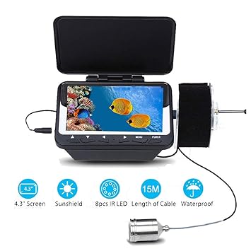 TLgf Detector de Peces visuales 4,3 Pulgadas de Alta definición de Pantalla de Infrarrojos