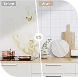 Hode White Tile Stickers 24 pcs 15x15cm Self Adhesive Waterproof Glossy view 3