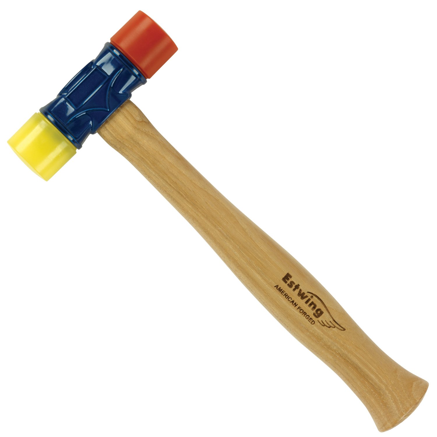 Estwing American Double Red And Yellow Rubber Mallet Hammer Wood Handle 689853890251 eBay