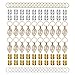 Fani 100pcs Gold &Silver Hair Rings Aluminum Dreadlocks Beads Gold Leaves Pendant Decorations Metal Cuffs Braid Jewelry for Hair Set Hair Clip Hair Accessories