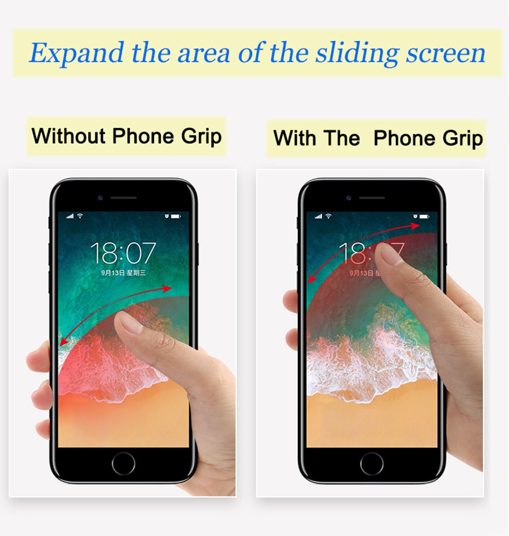 Finger Ring Phone Grip, HIKIN Cell-Phone Knob Key Rings Button Mount/Stand/Holder/Catch/Handle For iPhone X 8 7 Galaxy S9 S8 Note8 Friendly With Cases (Gold)