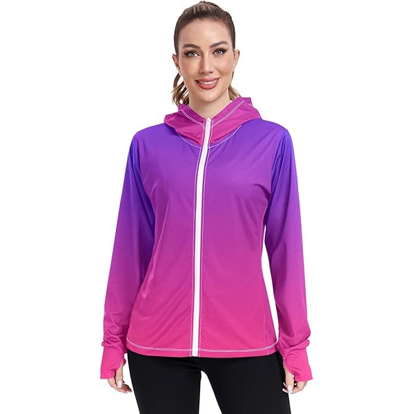 Amazon.com: GAIGEO Dark Magenta Zip Athletic Jacket Women