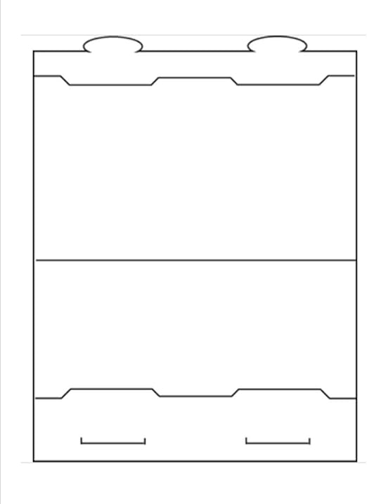 Amazon.com : Print-Ready Tri-Fold Table Tent (3-3/4" x 8-1/2" folded