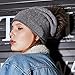 Winter Beanie Hats for Women Real Fur Pom Pom Slouchy Beanies Bobble Ski Cap