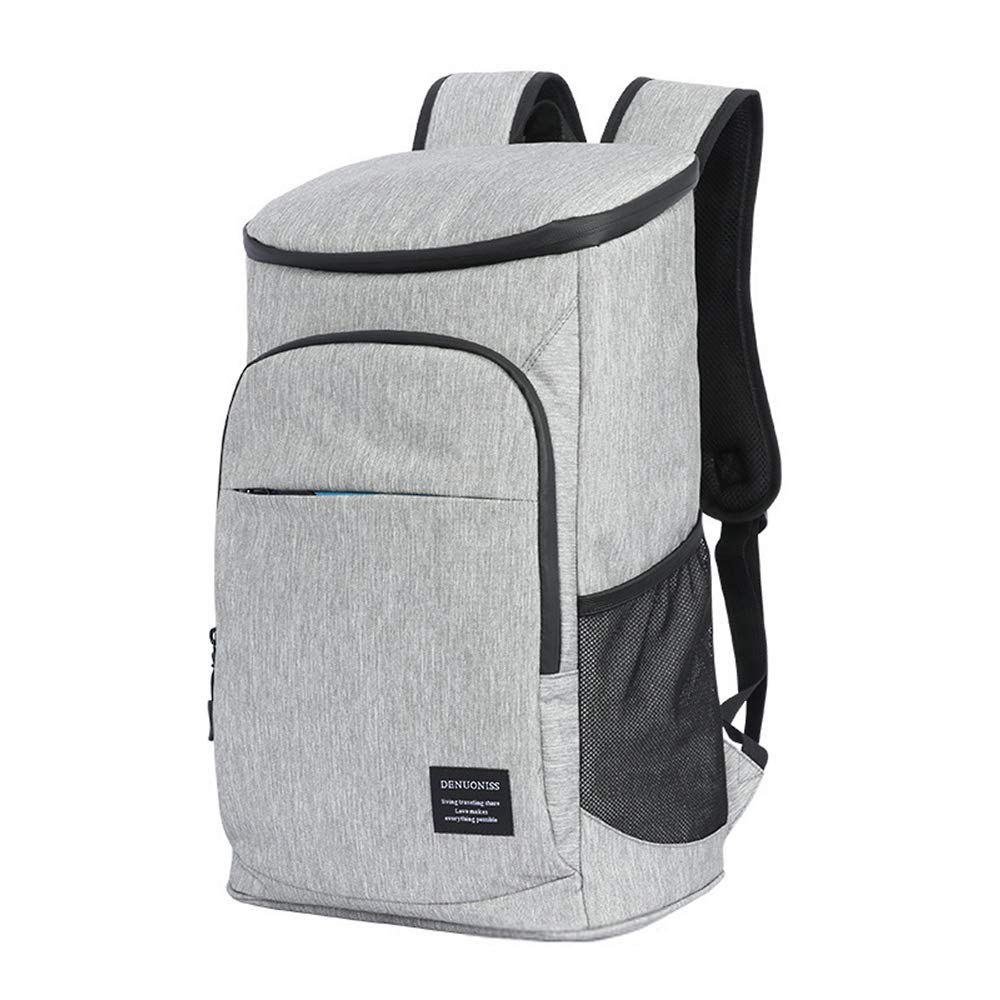CHEYLIZI Backpack Cooler Insulated 35 Cans – Leak-proof Rucksack Large Capacity Picnic Backpacks Soft-Sided Lunch Cooling Bag for Camping/BBQ/Family Outdoor Activities (Grey)