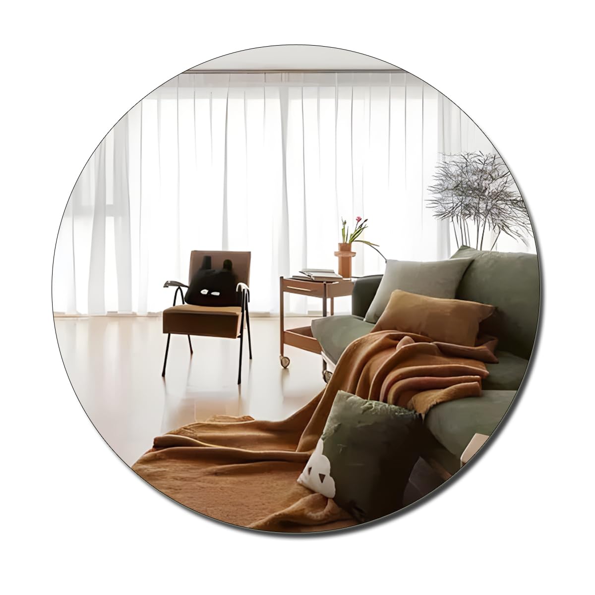 MCLEULLA Acrylic Mirror for Walls, HD Large Bathroom Mirror Stickers Wall-Mounted Unbreakable shatterproof Mirrors for Make Up Vanity Baby Room Frameless Mirror Living Room Bedroom Decor Decoration