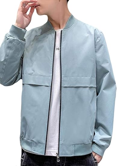 Amazon Ppeiree ワークジャケット メンズ 春秋 ブルゾンジャケット 無地 シンプル ジャンパー カジュアル アウター 体型カバー ブルゾン おしゃれ 野球服 男性用 コート ファッション コート ジャケット 通販