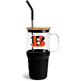 The Memory Company Officially Licensed NFL Game Day Tumbler - 40oz Stainless Steel Double-Wall Insulated Team Color Bling Cup with Team Logo, NFL Licensed Sports Travel Mug with Lid & Straw