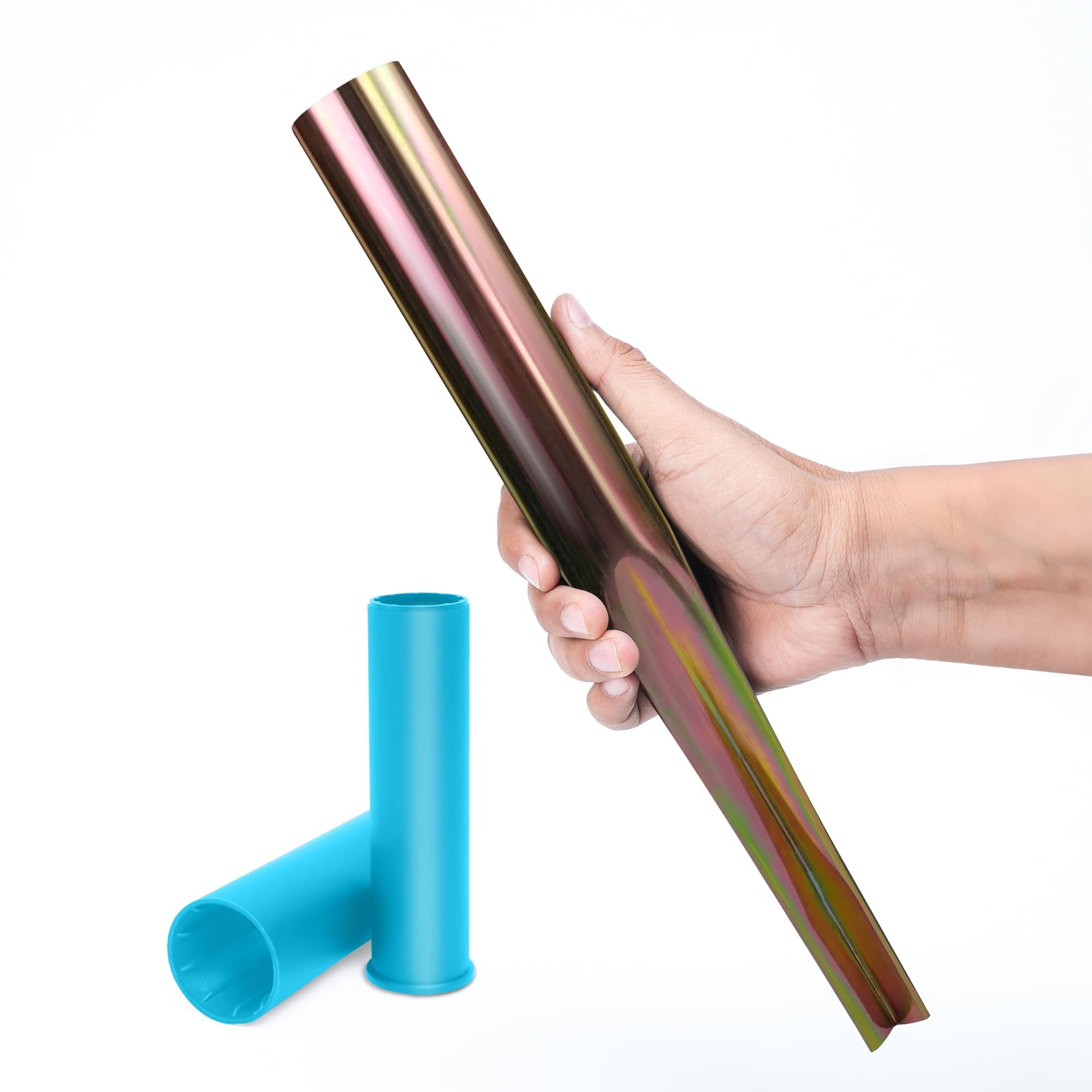 WINSOME Rotary Washing Line Spike with 2 Plastic Adaptors to Fit 32, 40, 50mm Diameter Poles | Heavy Duty Multi Fit Ground Soil Spear Base for Rotary Airers