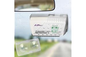 RN RUÍNICE EZ Pass Holder for Windshield, Ezpass Holder with Strong Suction Cups, Velcro-Free Toll Pass Transponder iPass Holder