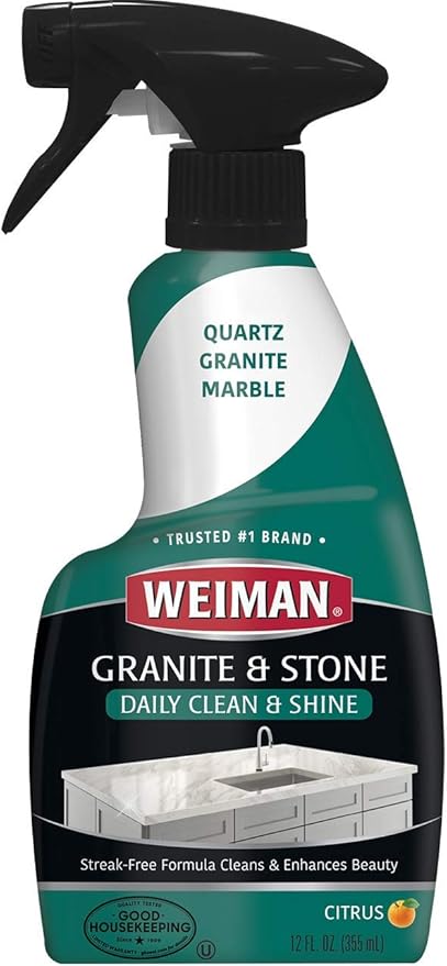 Amazon Com Weiman Granite Cleaner And Polish 12 Fluid Ounce