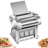 Commercial Electric Dough Roller Sheeter,6-Speed Adjustable Thickness | Pasta Making Machine|Electric Noodle&amp;Dumpling Maker|Sheeter Noodle Pasta Maker |Stainless Steel|for Home/Commercial Use