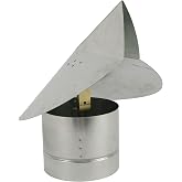 FAMCO Wind Directional Chimney Cap (Galvanized Steel, 6 Inch)