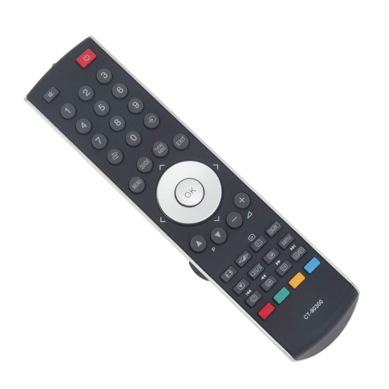 CT-90300 Remote Control Replace -VINABTY CT90300 LCD TV Remote for Toshiba 19AV505D 19AV506DG 26AV505 37AV504D 37AV505D 42AV505D 42AV554D 42AV555DG 46XV625D 32AV503D 32AV505 32AV515D 32AV555D 32AV563D