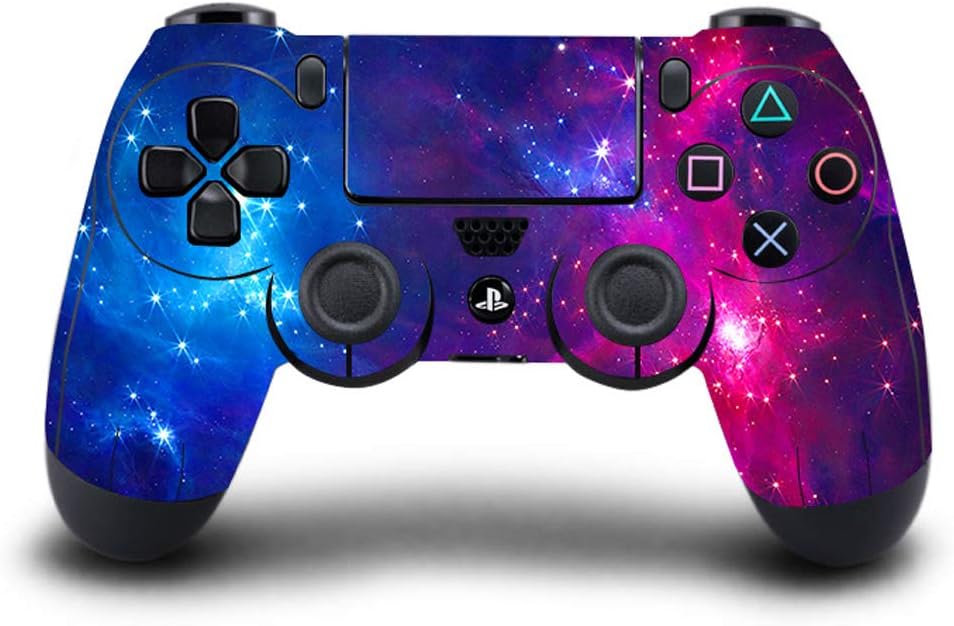 UUShop Vinyl Skin Sticker Decal Cover for Playstation4 PS4 Controller Purple Blue Galaxy