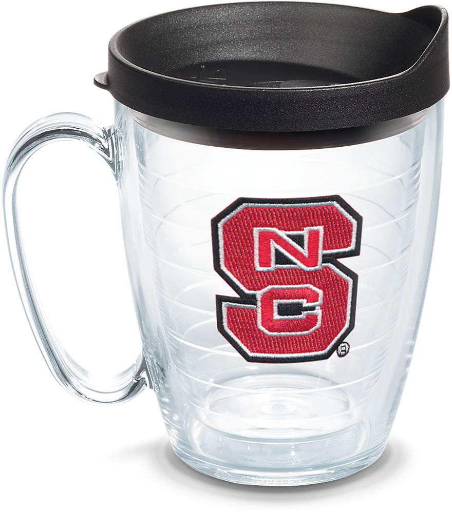 Tervis 1056670 NC State Wolfpack Logo Tumbler with Emblem and Black Lid, Tritan, Clear — image 1