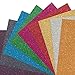 Bright Idea Glitter Heat Transfer Vinyl Sheets, 9 Sheet Heat Transfer Vinyl Bundle of Glitter HTV Iron On Vinyl for Silhouette Cameo & Heat Press | Durable, Vibrant Colors for All HTV Projects