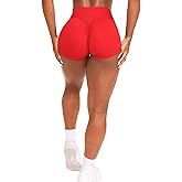 OZICERD Scrunch Butt Gym Shorts High Waisted Workout Biker Shorts Running Athletic Booty Shorts for Women Black