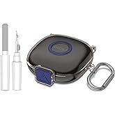 [Secure Lock] for SHOKZ OpenFit 2 Case, TUDIOW Clear TPU Shockproof Protective Case Cover for New SHOKZ OpenFit 2 Headphones Accessories with Cleaning Kit & Keychain (Clear Gray)