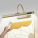 HARPER LIVING Rechargeable Picture Light Antique Brass with Remote 3 Temps view 2