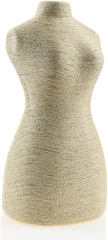 New Wayzon Linen Necklace Pendant Sweater Chain Model Jewelry Organizer Display Holder Stand(Beige)