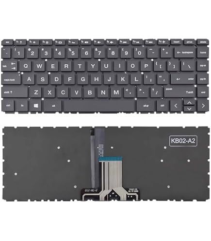Clavier AZERTY Français Pour HP Pavilion X360 14s-fq0117nf / 14s-fq0120nf - Noir - Neuf