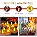 AMAGIC 36 Pack Flameless Battery Operated Tea Lights, Small Electric Tealight with Amber Yellow Flickering Bulk, LED Plastic Candle for Holiday & Home Decoration, 1.4 x 1.3, White