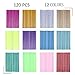 COCODE 12 Colors 120Pcs Hot Glue Gun Sticks 7mm by 10cm Hot Melt Glue Sticks Mini Glitter for DIY Art Craft Woodworking