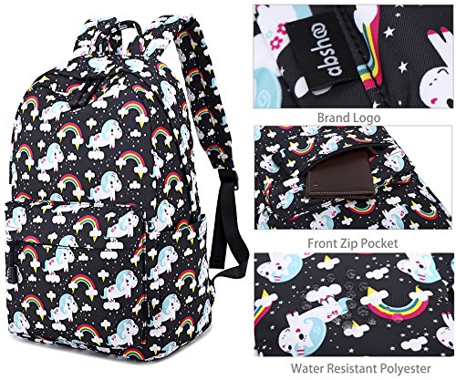 4 Lightweight+Unicorn+Elementary+Backpacks+Bookbag