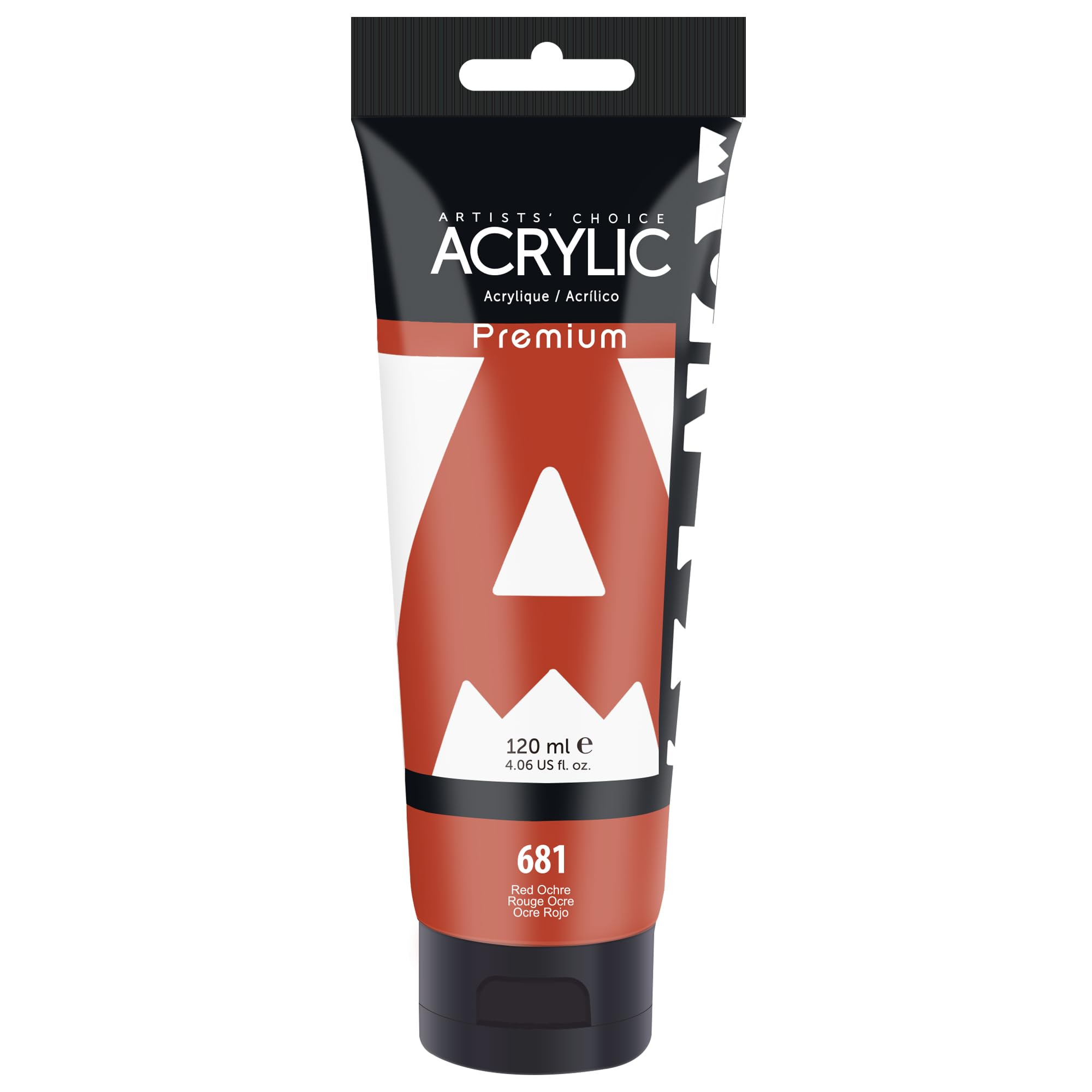 AUREUO Red Ochre Acrylic Paint, 4 Fl Oz / 120ml