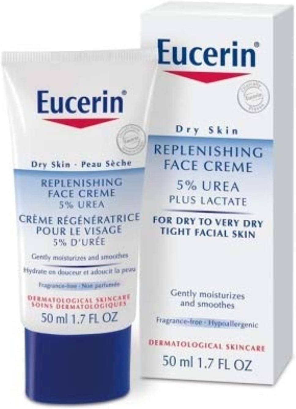 Eucerin 3 x Skin Face Cream - Brand Name Facial Moisturizer