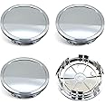Gseigvee 4 PCS Car Tire Hub Center Decorative Cover, 75 mm x 20 mm ABS Plastic Integrated Snap-on Hub Cover, Quick Installation Accessories, Fits for The New Version of Mercedes-Benz B75 (Silver)